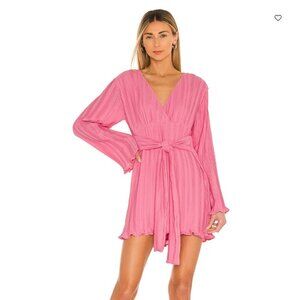 Lovers & Friends Bernice Pink Long Sleeve Mini Dress Small